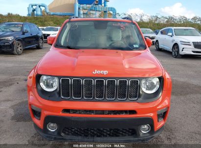 Lot #2992826568 2020 JEEP RENEGADE LATITUDE FWD