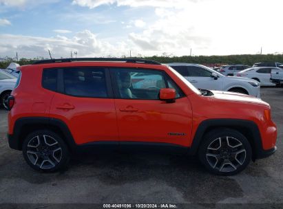 Lot #2992826568 2020 JEEP RENEGADE LATITUDE FWD