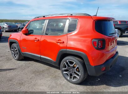 Lot #2992826568 2020 JEEP RENEGADE LATITUDE FWD