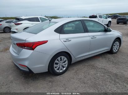 Lot #2992826228 2022 HYUNDAI ACCENT SE