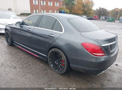 Lot #2995300669 2015 MERCEDES-BENZ C 300 4MATIC/LUXURY 4MATIC/SPORT 4MATIC