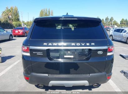 Lot #2992833166 2017 LAND ROVER RANGE ROVER SPORT 3.0L V6 SUPERCHARGED HSE