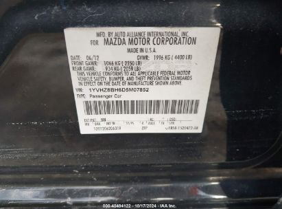 Lot #2992826125 2013 MAZDA MAZDA6 I SPORT