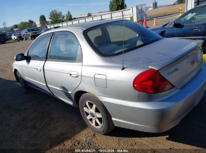 Lot #3056063203 2003 KIA SPECTRA LS