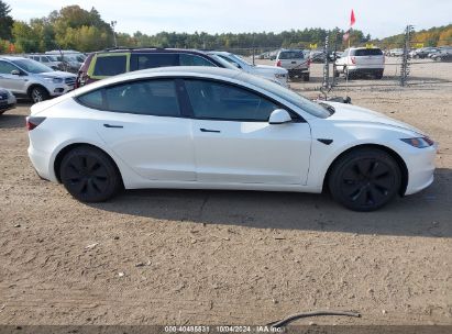 Lot #2992818355 2024 TESLA MODEL 3 REAR-WHEEL DRIVE