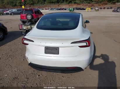 Lot #2992818355 2024 TESLA MODEL 3 REAR-WHEEL DRIVE