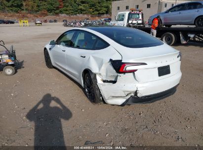 Lot #2992818355 2024 TESLA MODEL 3 REAR-WHEEL DRIVE