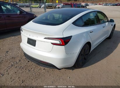 Lot #2992818355 2024 TESLA MODEL 3 REAR-WHEEL DRIVE