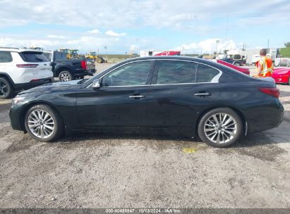 Lot #2995300619 2023 INFINITI Q50 LUXE