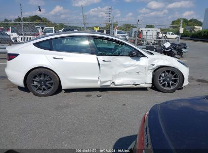 Lot #2992826044 2021 TESLA MODEL 3 STANDARD RANGE PLUS REAR-WHEEL DRIVE