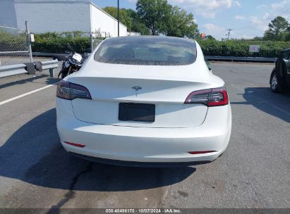 Lot #2992826044 2021 TESLA MODEL 3 STANDARD RANGE PLUS REAR-WHEEL DRIVE