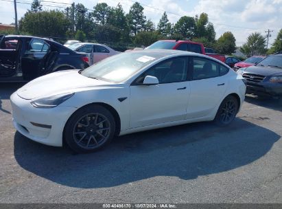 Lot #2992826044 2021 TESLA MODEL 3 STANDARD RANGE PLUS REAR-WHEEL DRIVE