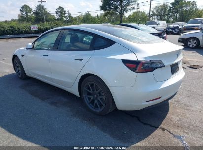 Lot #2992826044 2021 TESLA MODEL 3 STANDARD RANGE PLUS REAR-WHEEL DRIVE