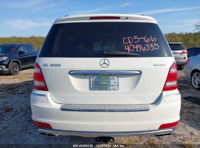 Lot #2995300617 2010 MERCEDES-BENZ GL 550 4MATIC