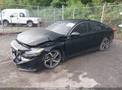 Lot #2995300371 2022 HONDA ACCORD SPORT SPECIAL EDITION