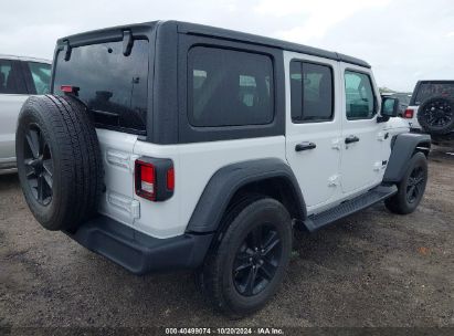 Lot #2992826345 2020 JEEP WRANGLER UNLIMITED SPORT ALTITUDE 4X4