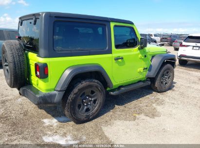 Lot #2992826500 2021 JEEP WRANGLER SPORT 4X4