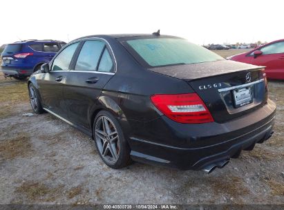 Lot #2994067800 2013 MERCEDES-BENZ C 63 AMG