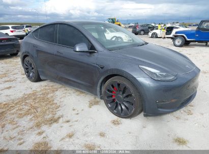 Lot #2992826375 2022 TESLA MODEL Y PERFORMANCE DUAL MOTOR ALL-WHEEL DRIVE