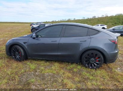 Lot #2992826375 2022 TESLA MODEL Y PERFORMANCE DUAL MOTOR ALL-WHEEL DRIVE