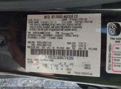 Lot #2995300322 2011 LINCOLN MKZ HYBRID