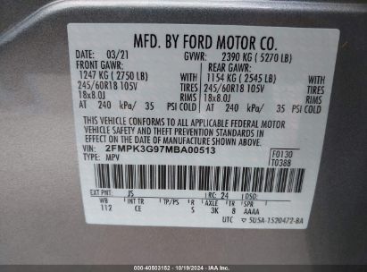 Lot #2992826248 2021 FORD EDGE SE