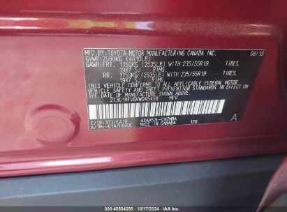 Lot #3035077046 2019 TOYOTA RAV4 XLE PREMIUM