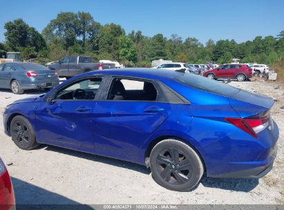 Lot #2997777125 2021 HYUNDAI ELANTRA SEL