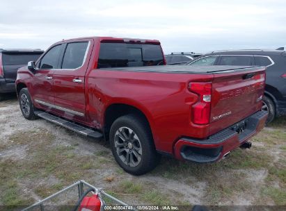 Lot #2995284452 2023 CHEVROLET SILVERADO 1500 4WD  SHORT BED HIGH COUNTRY