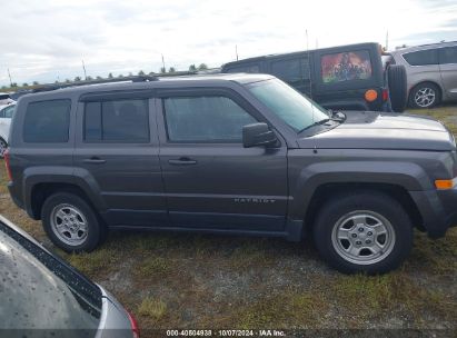 Lot #2992833858 2017 JEEP PATRIOT SPORT FWD