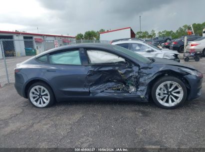 Lot #2995284624 2023 TESLA MODEL 3 REAR-WHEEL DRIVE