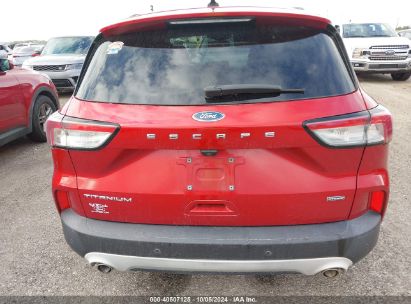 Lot #2992826340 2020 FORD ESCAPE TITANIUM HYBRID