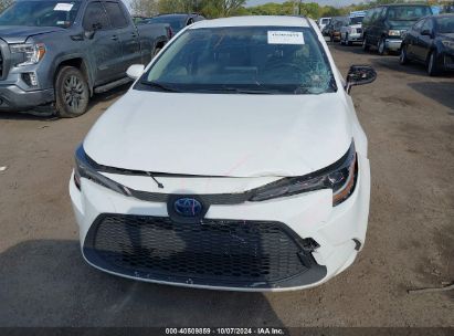 Lot #2995300567 2020 TOYOTA COROLLA HYBRID LE