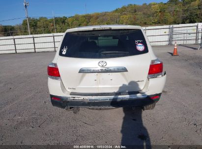 Lot #2992830493 2013 TOYOTA HIGHLANDER BASE V6