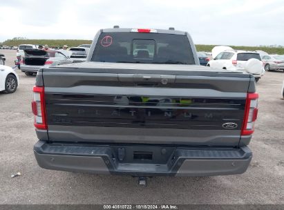 Lot #2992825782 2022 FORD F-150 PLATINUM