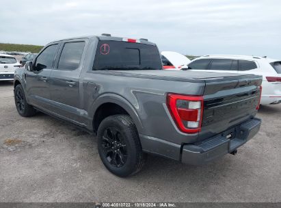 Lot #2992825782 2022 FORD F-150 PLATINUM