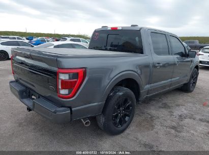 Lot #2992825782 2022 FORD F-150 PLATINUM