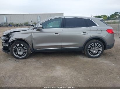 Lot #3052077147 2016 LINCOLN MKX RESERVE