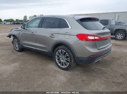 Lot #3052077147 2016 LINCOLN MKX RESERVE