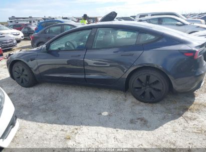 Lot #2992825775 2024 TESLA MODEL 3 REAR-WHEEL DRIVE