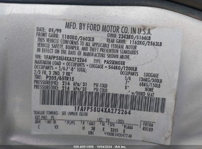 Lot #3035089431 1999 FORD TAURUS SE