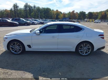 Lot #2992817954 2022 GENESIS G70 2.0T AWD