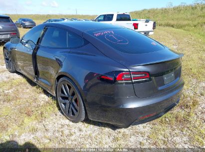 Lot #2995300472 2024 TESLA MODEL S PLAID TRI MOTOR ALL-WHEEL DRIVE