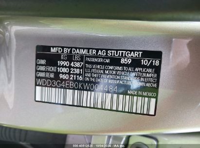 Lot #2996534181 2019 MERCEDES-BENZ A 220