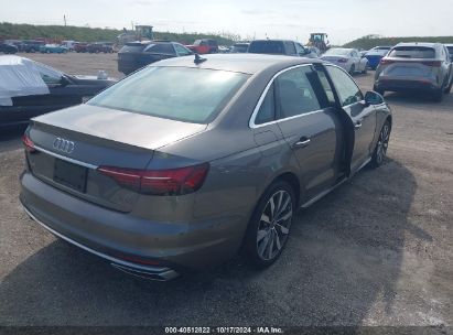 Lot #2992825895 2021 AUDI A4 PREMIUM 40 TFSI QUATTRO S TRONIC