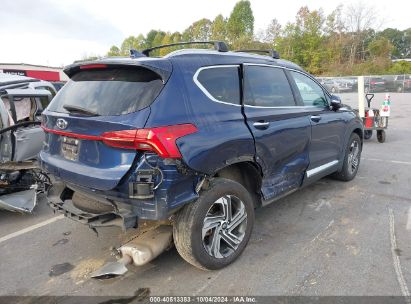 Lot #2989126865 2022 HYUNDAI SANTA FE SEL