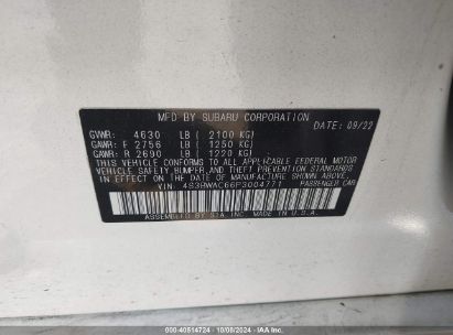 Lot #2992817937 2023 SUBARU LEGACY PREMIUM