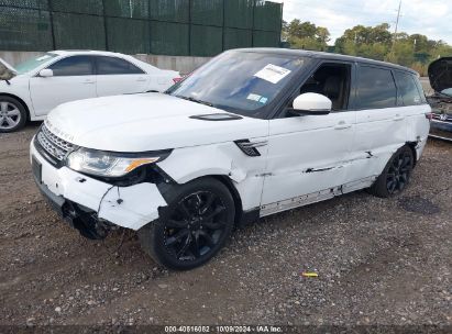 Lot #2995300553 2017 LAND ROVER RANGE ROVER SPORT 3.0L V6 SUPERCHARGED HSE