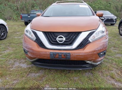 Lot #2995284371 2016 NISSAN MURANO SL