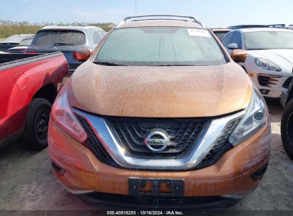 Lot #2995284371 2016 NISSAN MURANO SL